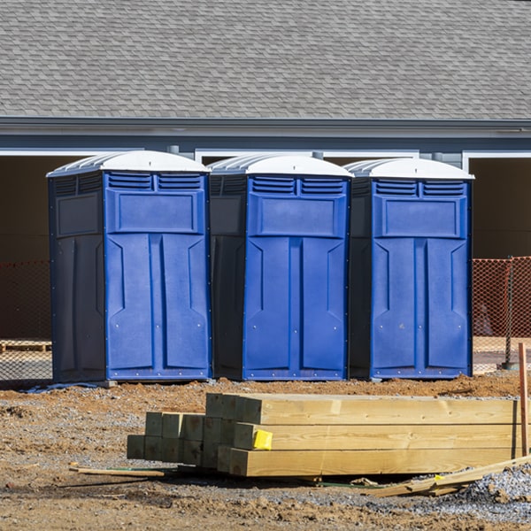 are there any restrictions on what items can be disposed of in the portable toilets in Browns Valley